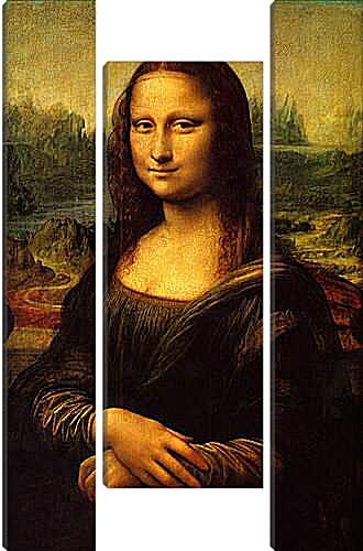 Модульная картина - Мона Лиза (Джоконда). Леонардо да Винчи