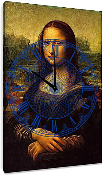 Часы картина - Мона Лиза (Джоконда). Леонардо да Винчи