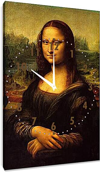 Часы картина - Мона Лиза (Джоконда). Леонардо да Винчи
