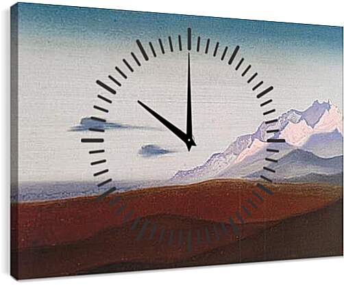 Часы картина - Куэнь-лунь. Рерих Николай