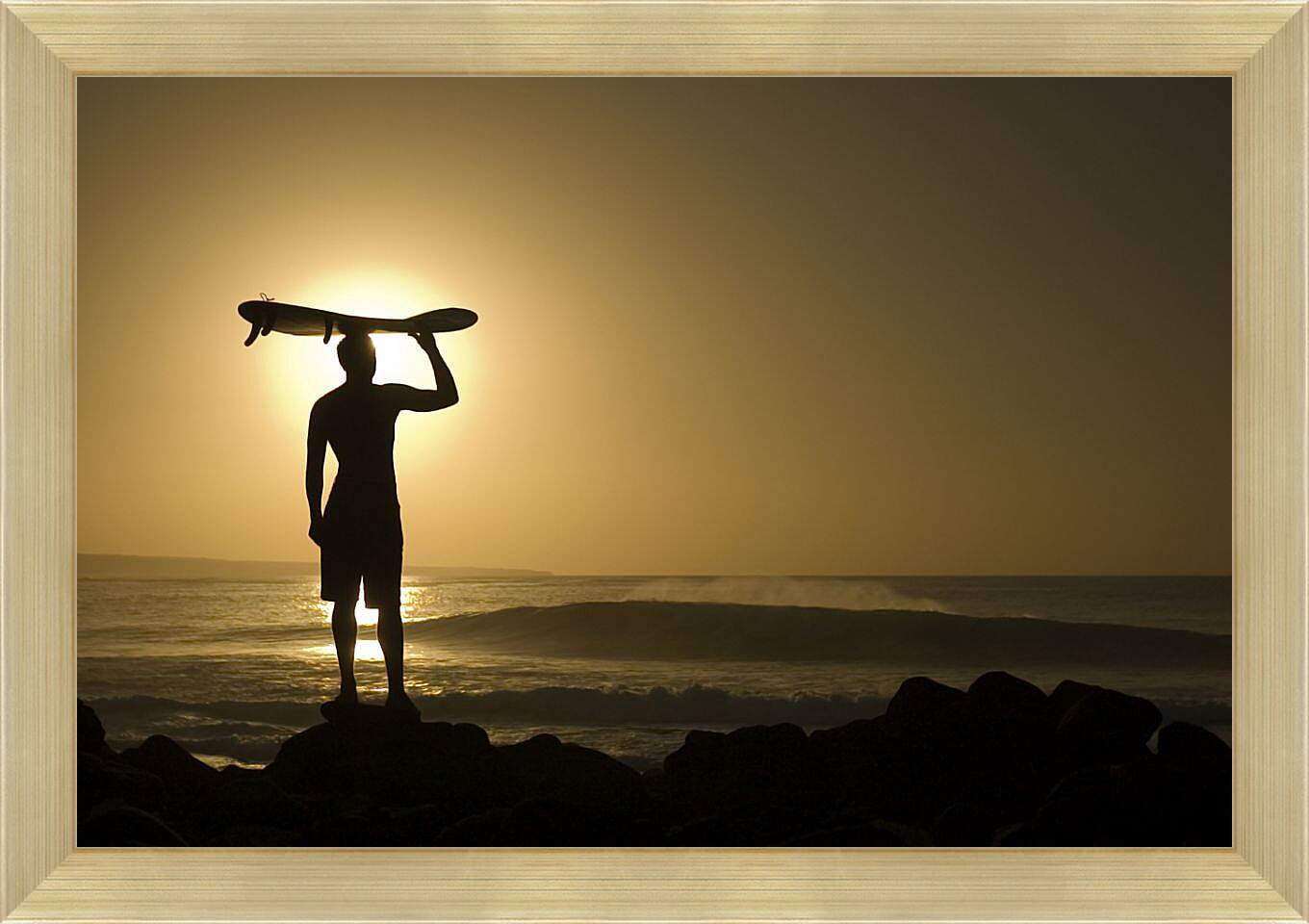 Картина в раме - Серфингист