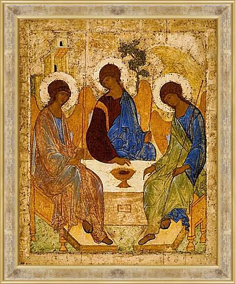 Картина в раме - Святая Троица. Рублев Андрей