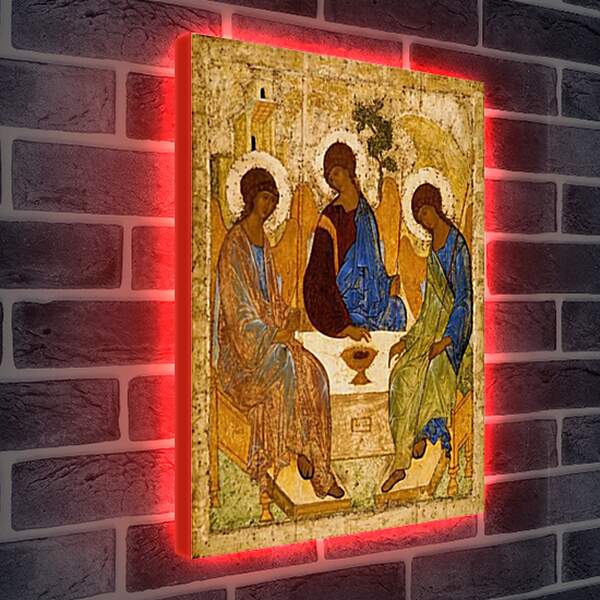 Лайтбокс световая панель - Святая Троица. Рублев Андрей