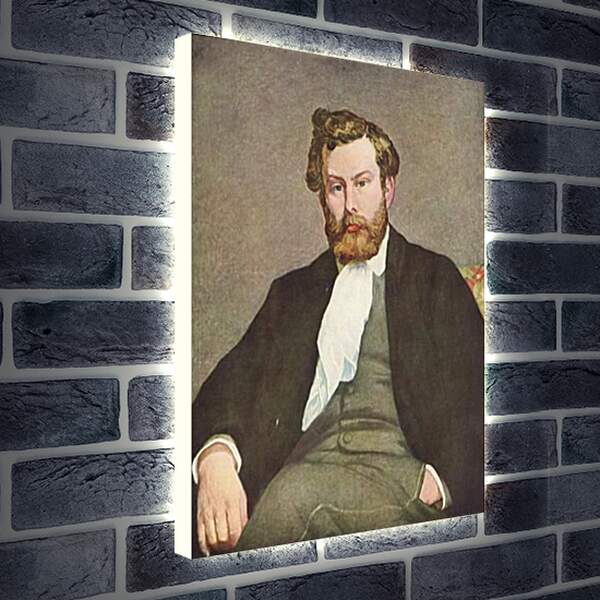 Лайтбокс световая панель - Portrait of Alfred Sisley. Пьер Огюст Ренуар