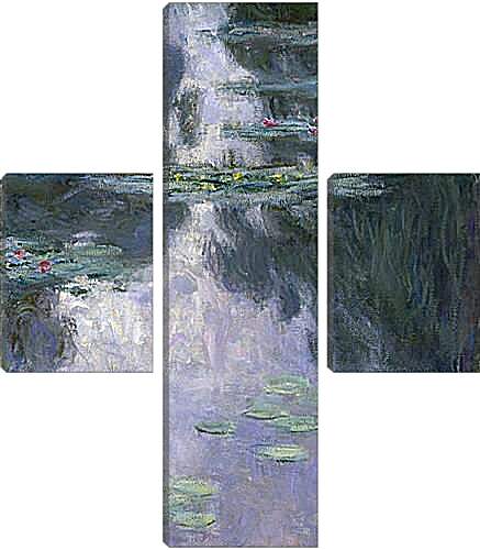 Модульная картина - водяные лилии. Клод Моне