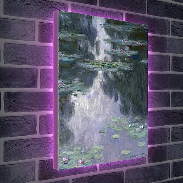 Лайтбокс световая панель - водяные лилии. Клод Моне