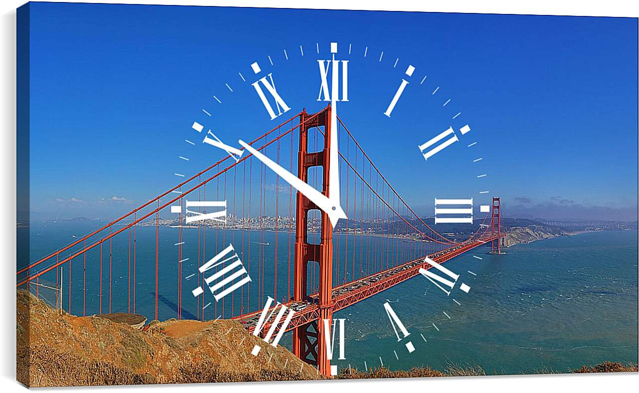 Часы картина - Мост в Сан-Франциско