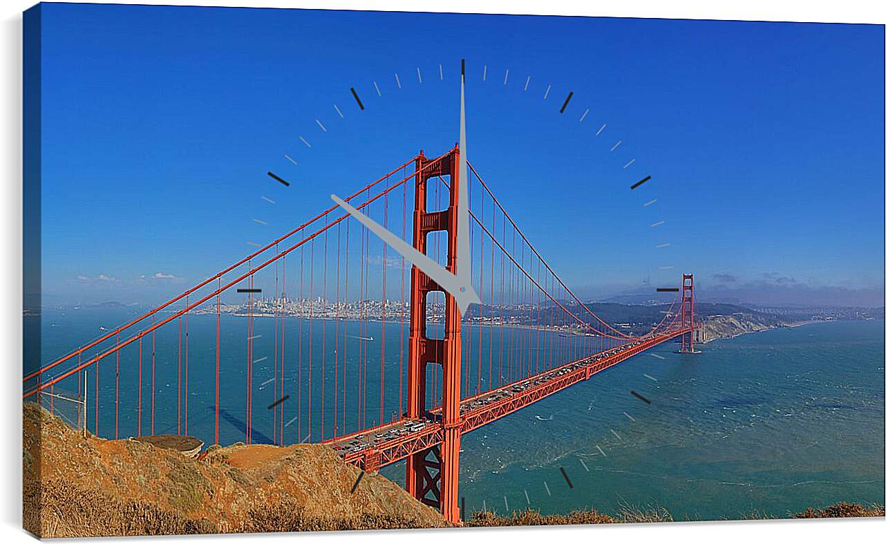Часы картина - Мост в Сан-Франциско