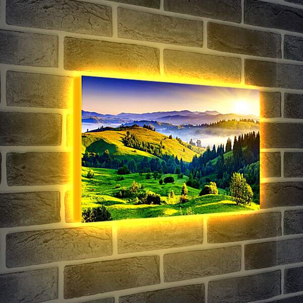 Лайтбокс световая панель - Живописный вид