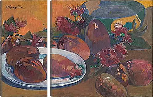 Модульная картина - Still Life with Mangoes. Поль Гоген