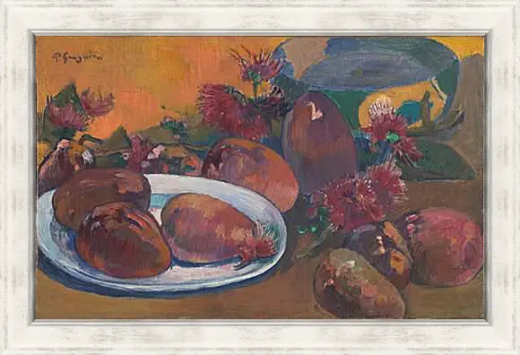 Картина в раме - Still Life with Mangoes. Поль Гоген