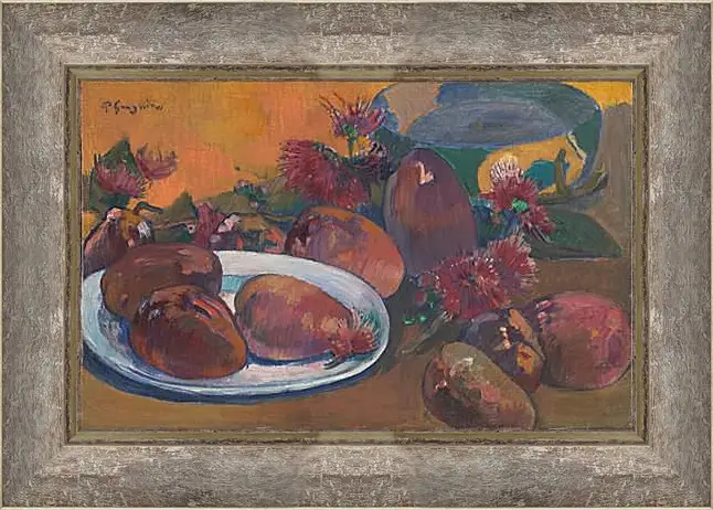 Картина в раме - Still Life with Mangoes. Поль Гоген