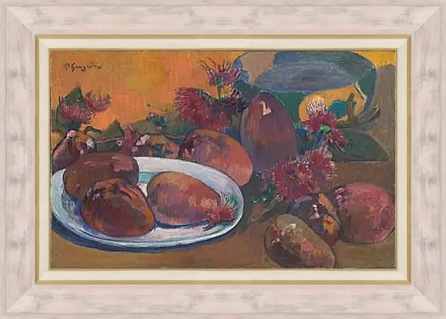 Картина в раме - Still Life with Mangoes. Поль Гоген