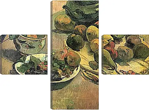 Модульная картина - Nature morte aux fruits (dedicacee a Laval). Натюрморт с фруктами. Поль Гоген