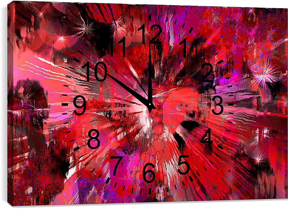 Часы картина - Цветной взрыв