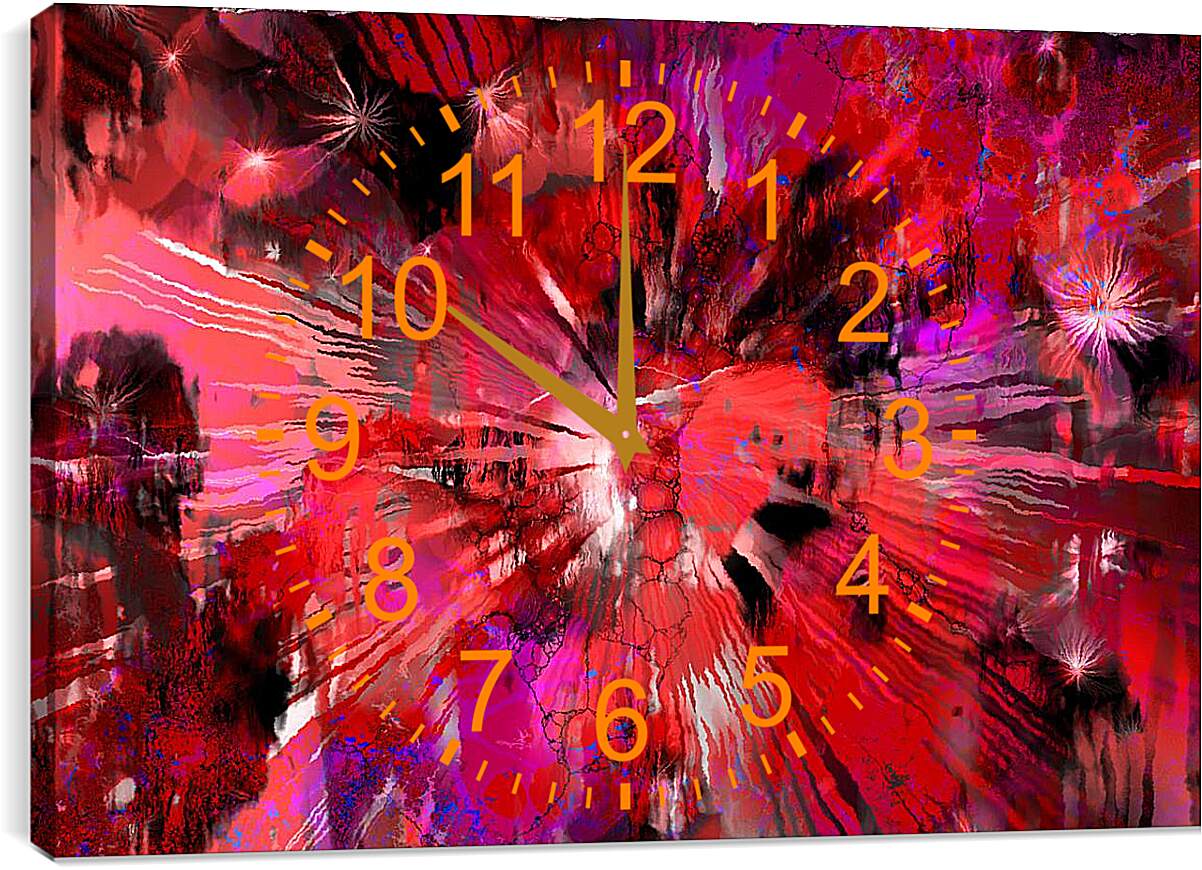 Часы картина - Цветной взрыв
