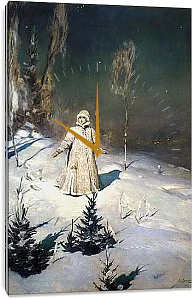 Часы картина - Снегурочка. Виктор Васнецов Часы картина - Снегурочка. Виктор Васнецов