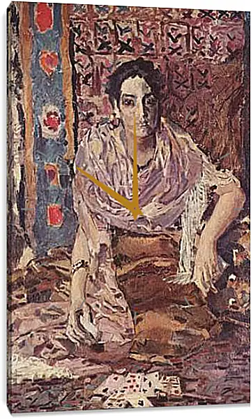 Часы картина - Die Kartenlegerin. Врубель Михаил Часы картина - Die Kartenlegerin. Врубель Михаил
