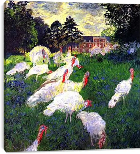 Постер на подрамнике - The Turkeys. Клод Моне Постер на подрамнике - The Turkeys. Клод Моне
