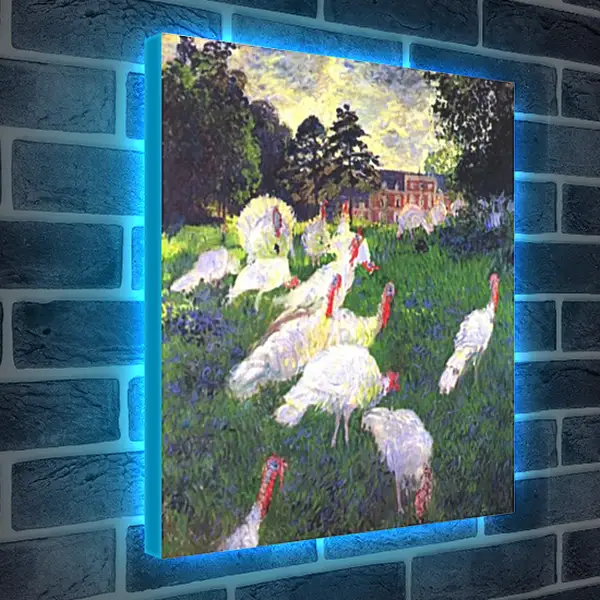 Лайтбокс световая панель - The Turkeys. Клод Моне Лайтбокс световая панель - The Turkeys. Клод Моне