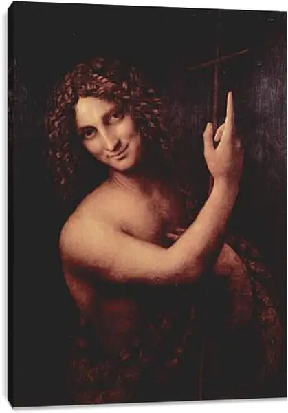 Постер на подрамнике - San Giovanni Battista. Леонардо да Винчи Постер на подрамнике - San Giovanni Battista. Леонардо да Винчи