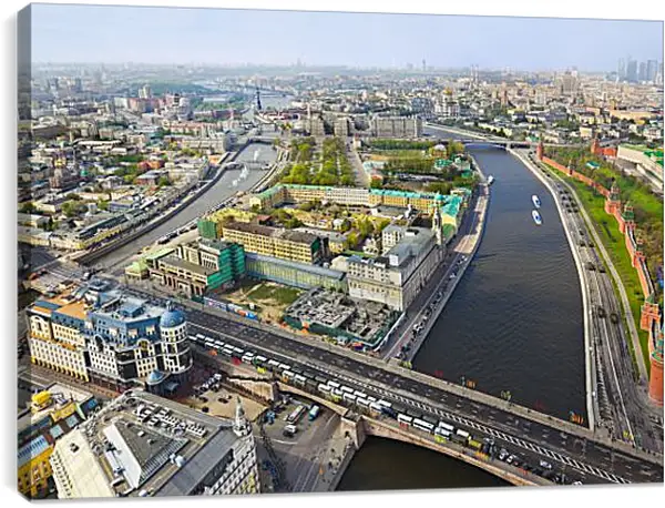 Постер на подрамнике - Москва река Постер на подрамнике - Москва река