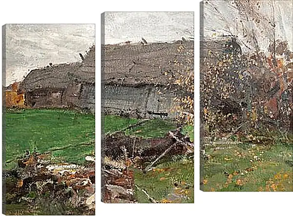 Модульная картина - VIEW WITH A BARN. Коровин Константин Модульная картина - VIEW WITH A BARN. Коровин Константин