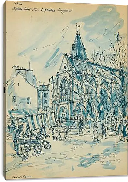 Постер на подрамнике - Paris. Коровин Константин Постер на подрамнике - Paris. Коровин Константин
