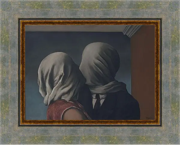 Картина в раме - The Lovers. (Любовники) Рене Магритт Картина в раме - The Lovers. (Любовники) Рене Магритт