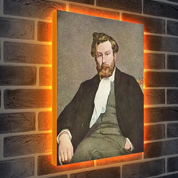 Лайтбокс световая панель - Portrait of Alfred Sisley. Пьер Огюст Ренуар Лайтбокс световая панель - Portrait of Alfred Sisley. Пьер Огюст Ренуар
