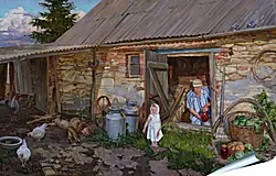 Плакат на стену - Из деревенской жизни Плакат на стену - Из деревенской жизни