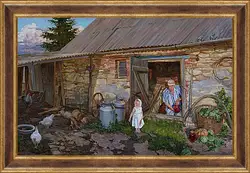 Картина в раме - Из деревенской жизни Картина в раме - Из деревенской жизни