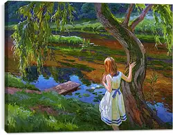 Постер на подрамнике - Кувшинки Постер на подрамнике - Кувшинки