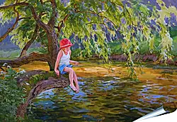 Плакат на стену - На рыбалке Плакат на стену - На рыбалке