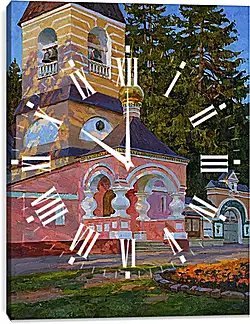 Часы картина - Тёплый вечер Часы картина - Тёплый вечер