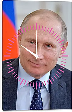 Часы картина - Владимир Владимирович Путин Часы картина - Владимир Владимирович Путин