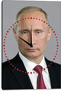 Часы картина - Владимир Владимирович Путин Часы картина - Владимир Владимирович Путин