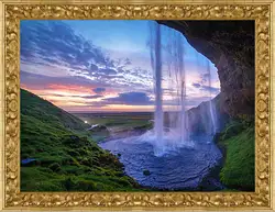 Картина в раме - Водопад Картина в раме - Водопад