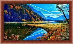 Картина в раме - Осень Картина в раме - Осень