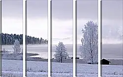 Модульная картина - Зима Модульная картина - Зима