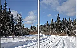 Модульная картина - Зима Модульная картина - Зима