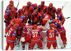 Постер на подрамнике - Сборная России по хоккею Постер на подрамнике - Сборная России по хоккею