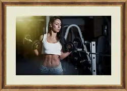 Картина в раме - Девушка в зале Картина в раме - Девушка в зале