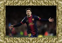 Картина в раме - Лионель Месси (Lionel Andres Messi ) Футбол Картина в раме - Лионель Месси (Lionel Andres Messi ) Футбол