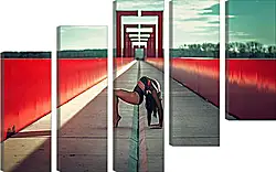 Модульная картина - Мостин на мосту Модульная картина - Мостин на мосту