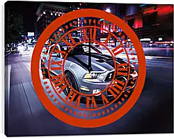 Часы картина - Форд Мустанг (Ford Mustang) Часы картина - Форд Мустанг (Ford Mustang)