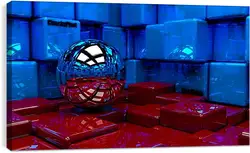 Постер на подрамнике - Шар 3D Постер на подрамнике - Шар 3D