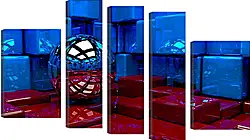 Модульная картина - Шар 3D Модульная картина - Шар 3D
