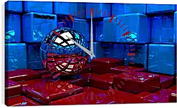 Часы картина - Шар 3D Часы картина - Шар 3D