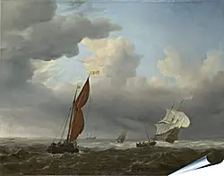Плакат на стену - Корабль в море Плакат на стену - Корабль в море